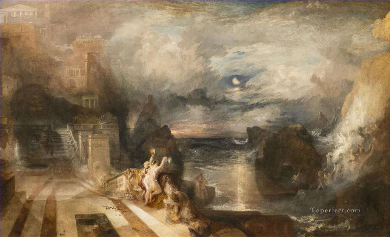 The Parting of Hero and Leander from the Greek of Musaeus landscape Turner Oil Paintings